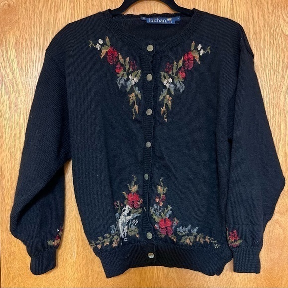 Tulchan vintage size medium wool blend cardigan - Picture 1 of 11